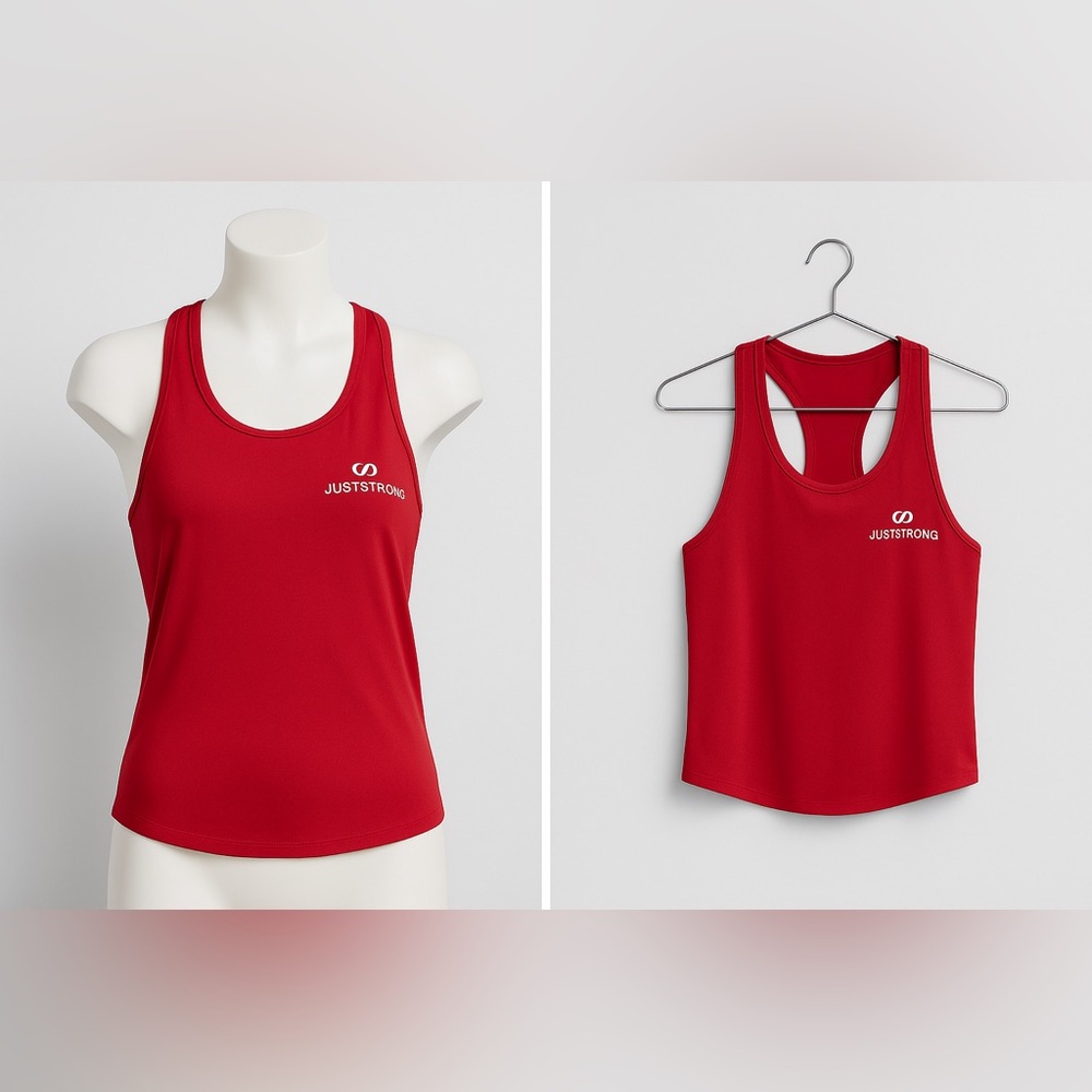 Just Strong Women's Bold Red Tank Top